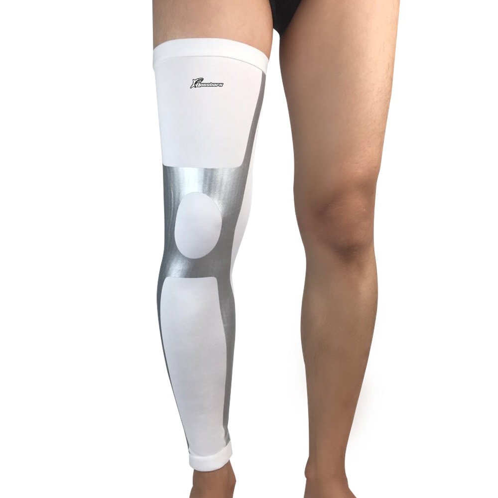 Mænd kvinder kompression fodbold basketball benærmer fitness løbeleggings tights sport fodbold benbeskytter cykling benvarmere