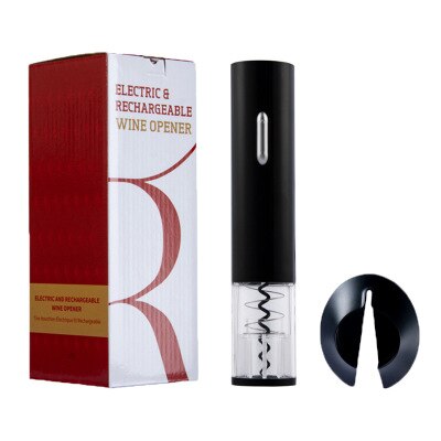 Automatic Wine Opener for Red Wine Foil Cutter Electric Red Wine Openers Jar Opener Kitchen Accessories Gadgets Bottle Opener: battery Black