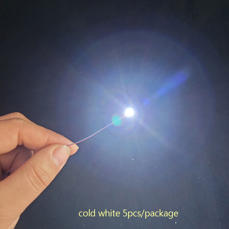 verdrahtet LED Smd 1206 3v LED Lampe Modelle Zug Vor-gelötet Mikro Litz für Zug Eisenbahn Landscapehobby Modell Bausatz Eisenbahn Beleuchtung: 1206kalt Weiß