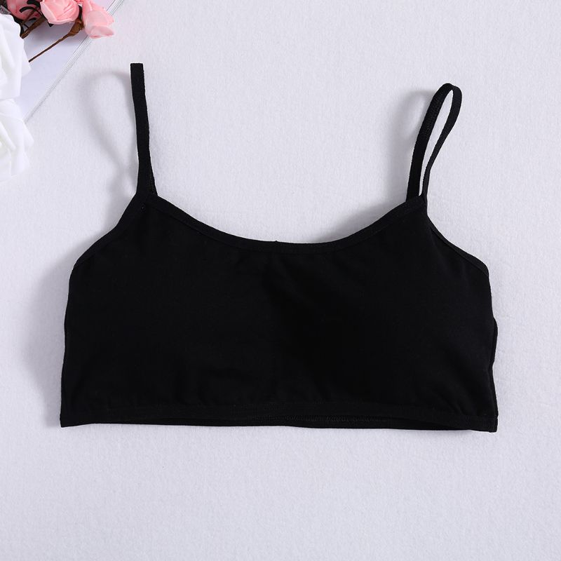 3pcs Girl Underwear Cotton Bras Girls Soft Sports Bra Top Breathable For Teens Training Bra 8-18Y