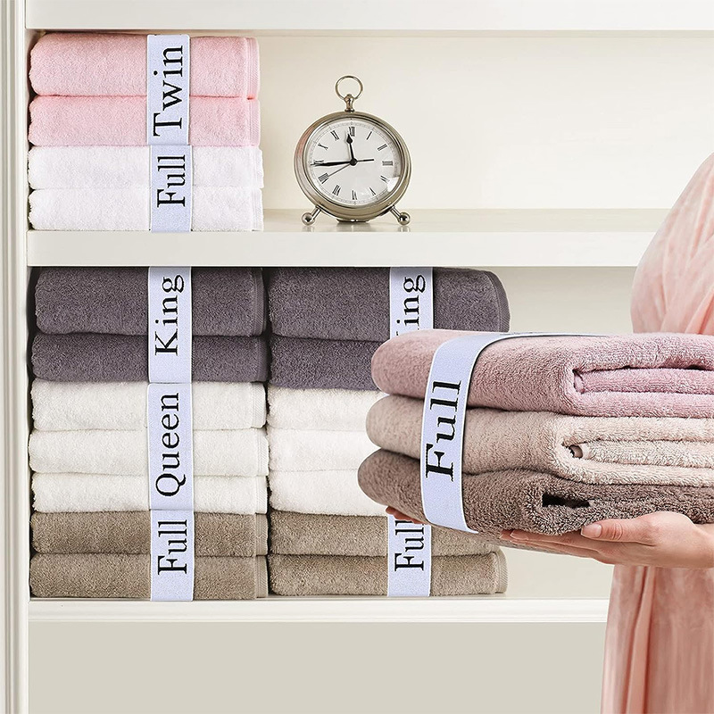 4Pcs Elastic Bedsheets Bands Bed Sheet Clothes Storage Organizer Sheet Closet Organization Labels Letter Sheet Straps