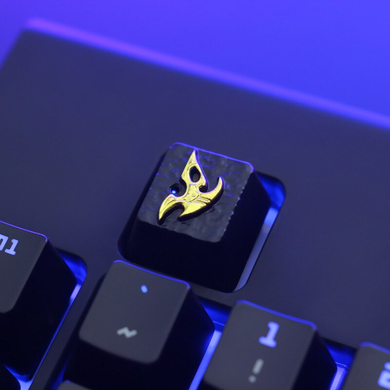 ESC Keycap Custom Aluminum Alloy Keycaps for Mechanical Keyboard CS DVA FATE R4 Height Stereoscopic: CS2 Protoss