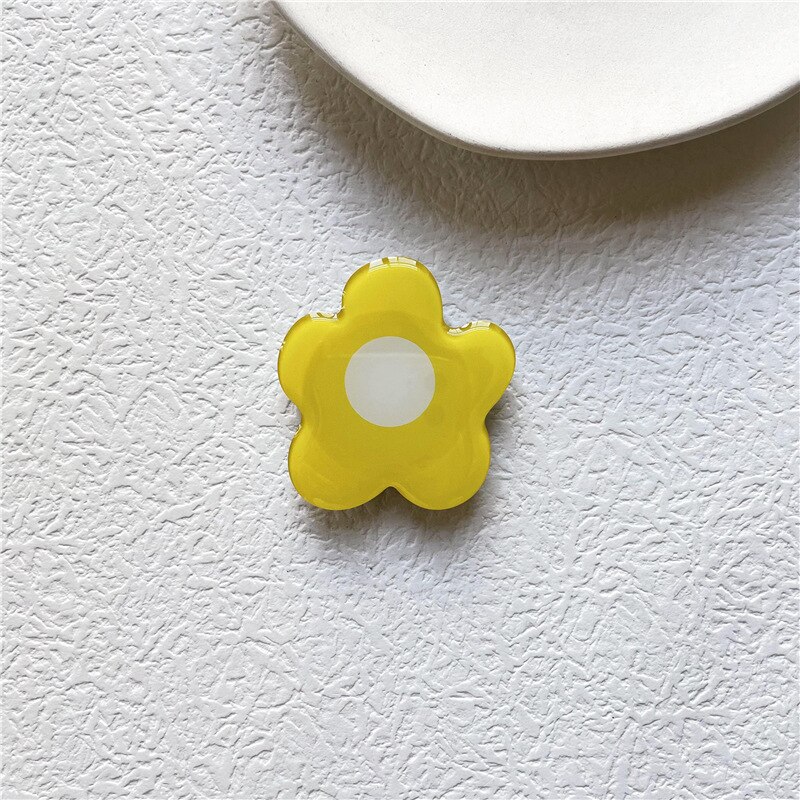 Epoxy Resin Universal Fresh And Lovely Flowers Foldable Grip Tok Bracket Mobile Phone Ring Bracket Mobile Phone Accessories: 17
