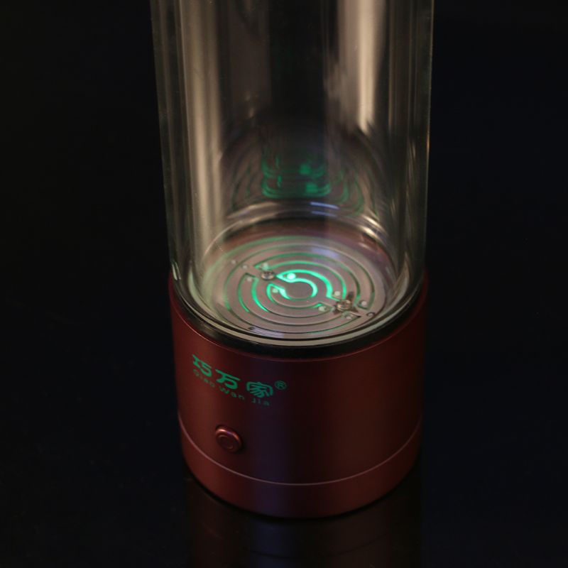Dobbeltlags rik hydrogen vanngenerator flaske spe/ pem vann ionisator flasker  h2 og  o2 separate