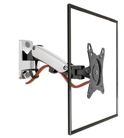 NB F120 17-27" Gas Spring Full Motion TV Wall Mount LCD Monitor Holder Aluminum Arm Bracket