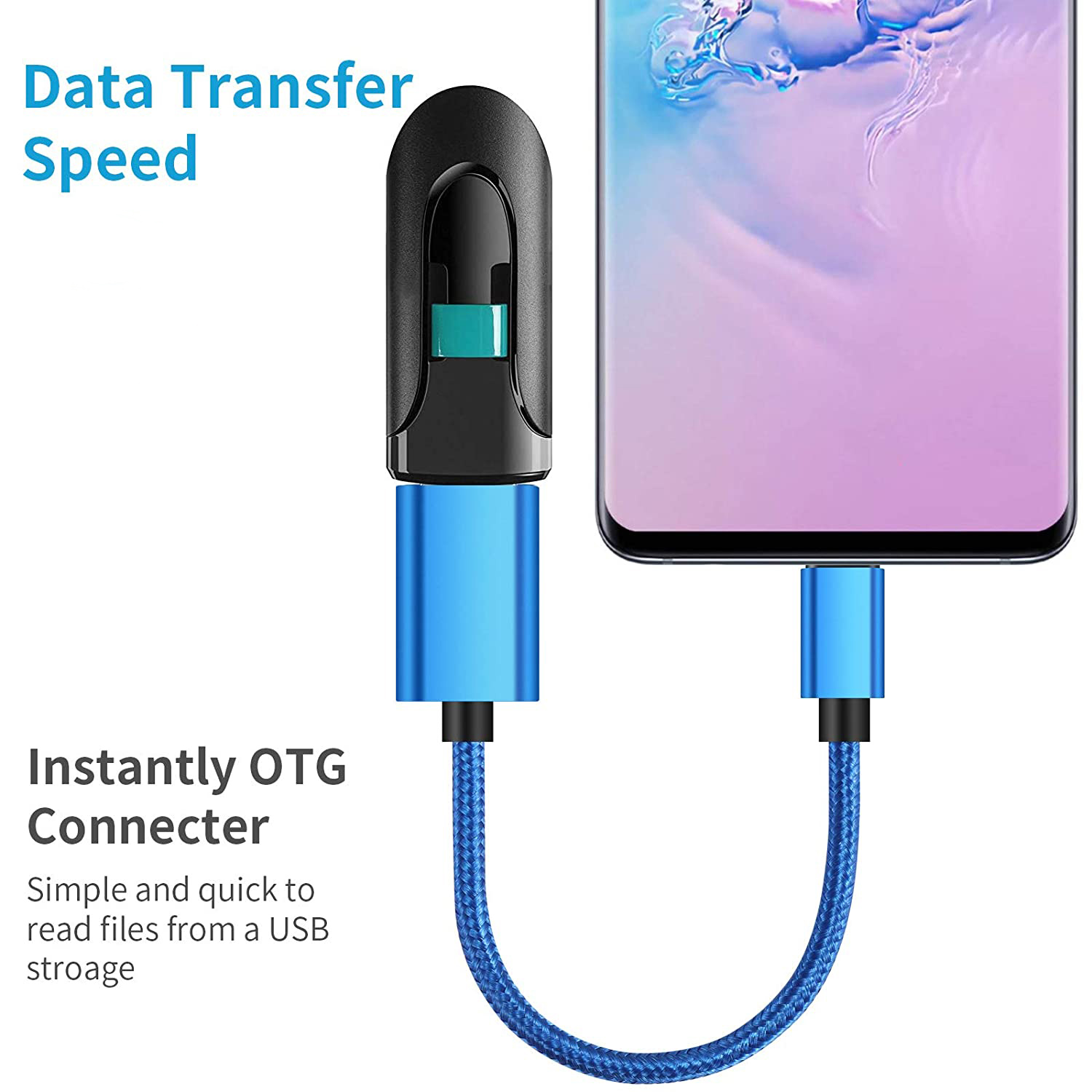 Kabel adaptera USB OTG USB 3.0 typu C męski na USB A żeński Adapter przewodu danych USB OTG do telefonów komórkowych Uniwersalny interfejs USB C