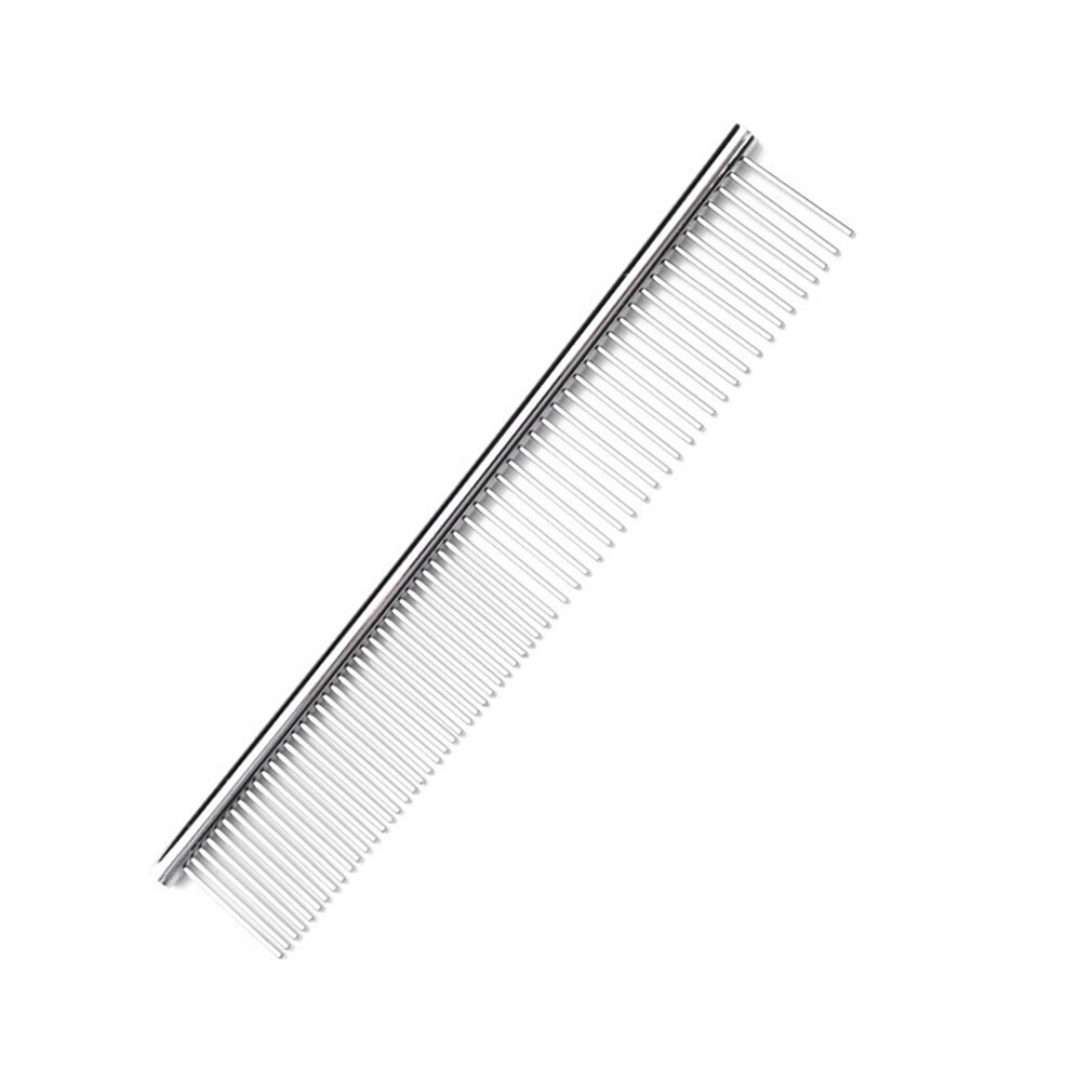 Portable Stainless Steel Pet Grooming Comb Shedding Comb Tool Poodle Finishing Butter Comb Grooming Comb