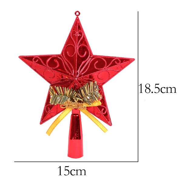 Kerstboom Top Ster Hanger Kerst Toppers Decoratie Xmas Ster Ornament Party Decor AUG889