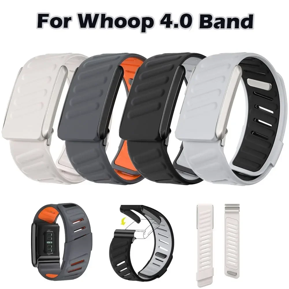 Fitness Band Replacement Strap Sports Wristband Tracker Strap Soft Silicone Adjustable Breathable For Women Men for Whoop 4.0