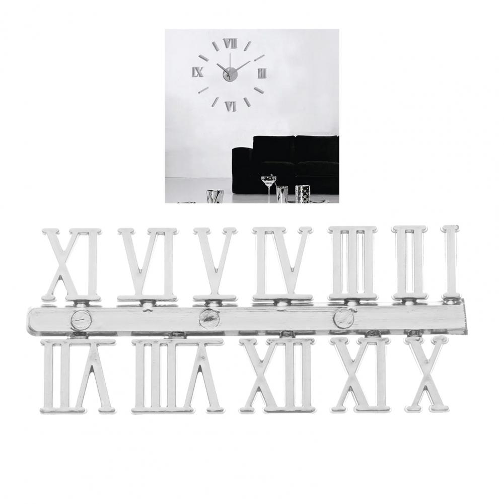12Pcs/Set Roman Numerals Or Arabic Numerals Clock Accessories For Quartz Clock Dial Repair DIY Clock Replacement Mechanism