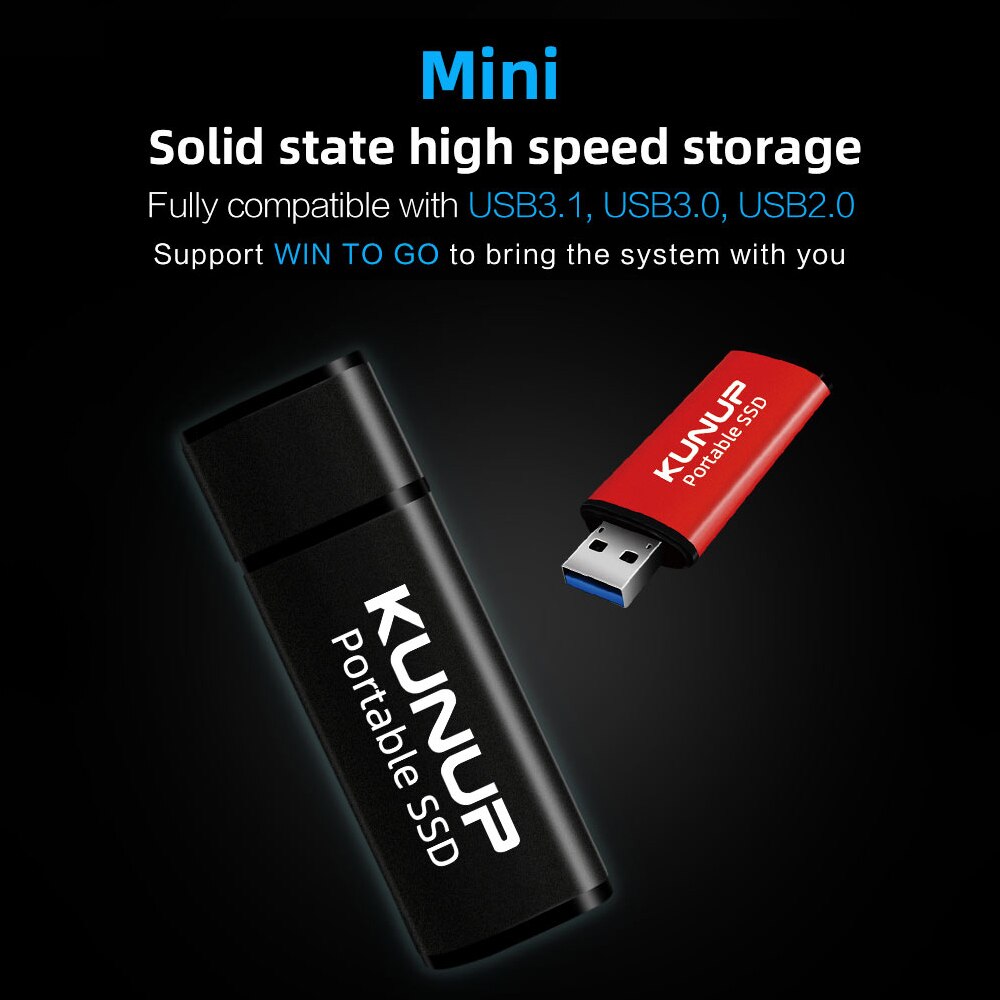 mini solido stato unità 128gb 256gb 64gb SSD A Stato Solido USB veloce Disk A Stato Solido Ad Alta Velocità stoccaggio SSD per il computer portatile Del computer