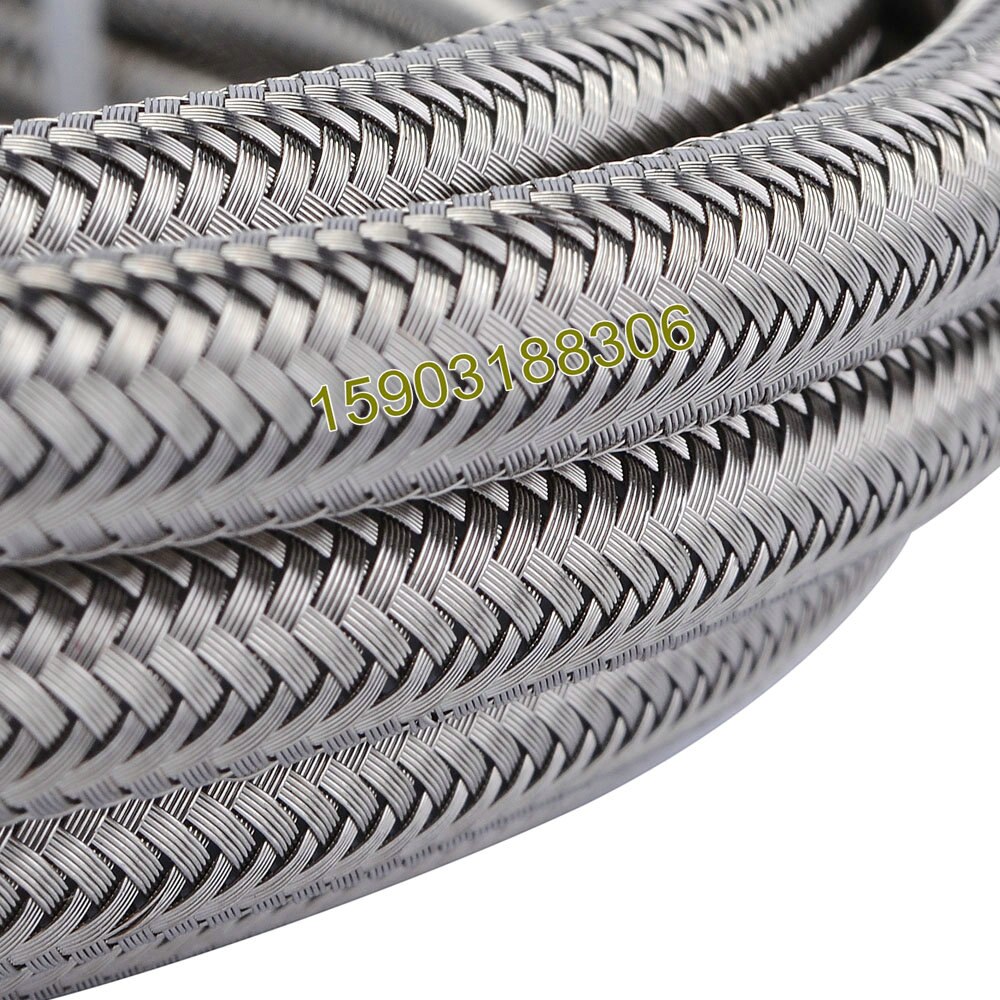 6AN SS Braided PTFE Lined Hose AN6 Auto Fuel hose PTFE Stainless Braided Hose Line 20ft
