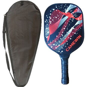 CAMEWIN Pickleball Paddel Tennis Schläger Fiberglas Schlagen Schläger Waben schlagen Mit Schläger Tragen Tasche Einzigen Gruppe draussen Sport: rot Wein