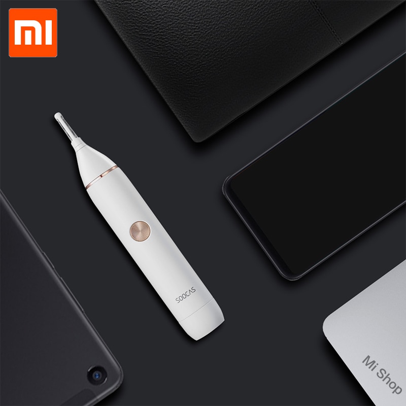 Original Xiaomi Mijia Soocas IPX5 wasserdichte Nase Haar Trimmer Augenbraue Haarschneidemaschine Scharfe Klinge kabellos Nasen Reiniger für Männer frauen