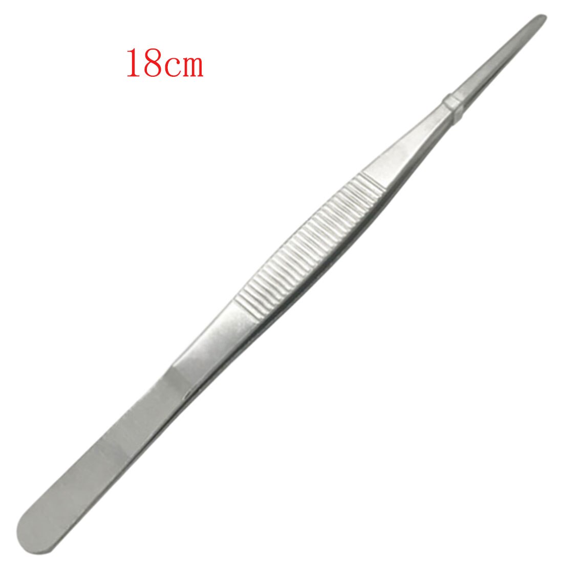 12.5cm/14cm/16cm/18cm/20cm/25cm/30cm pinças longas pinças eletrônicas de aço inoxidável ponta afiada pinça reta: 18cm