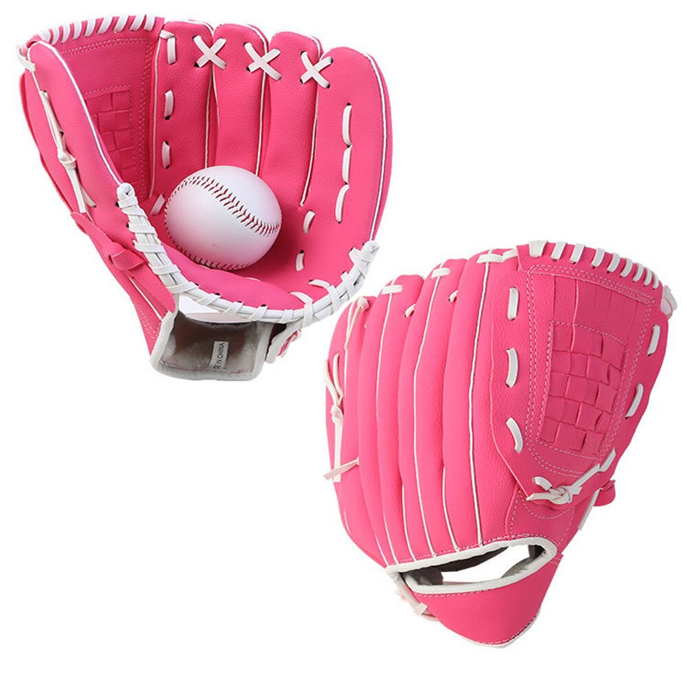 Guantes de béisbol para deportes al aire libre, equipo de práctica de Softball para adultos y niños, guantes de béisbol para entrenamiento de mano izquierda, tamaño 9,5/10,5/11,5/12,5