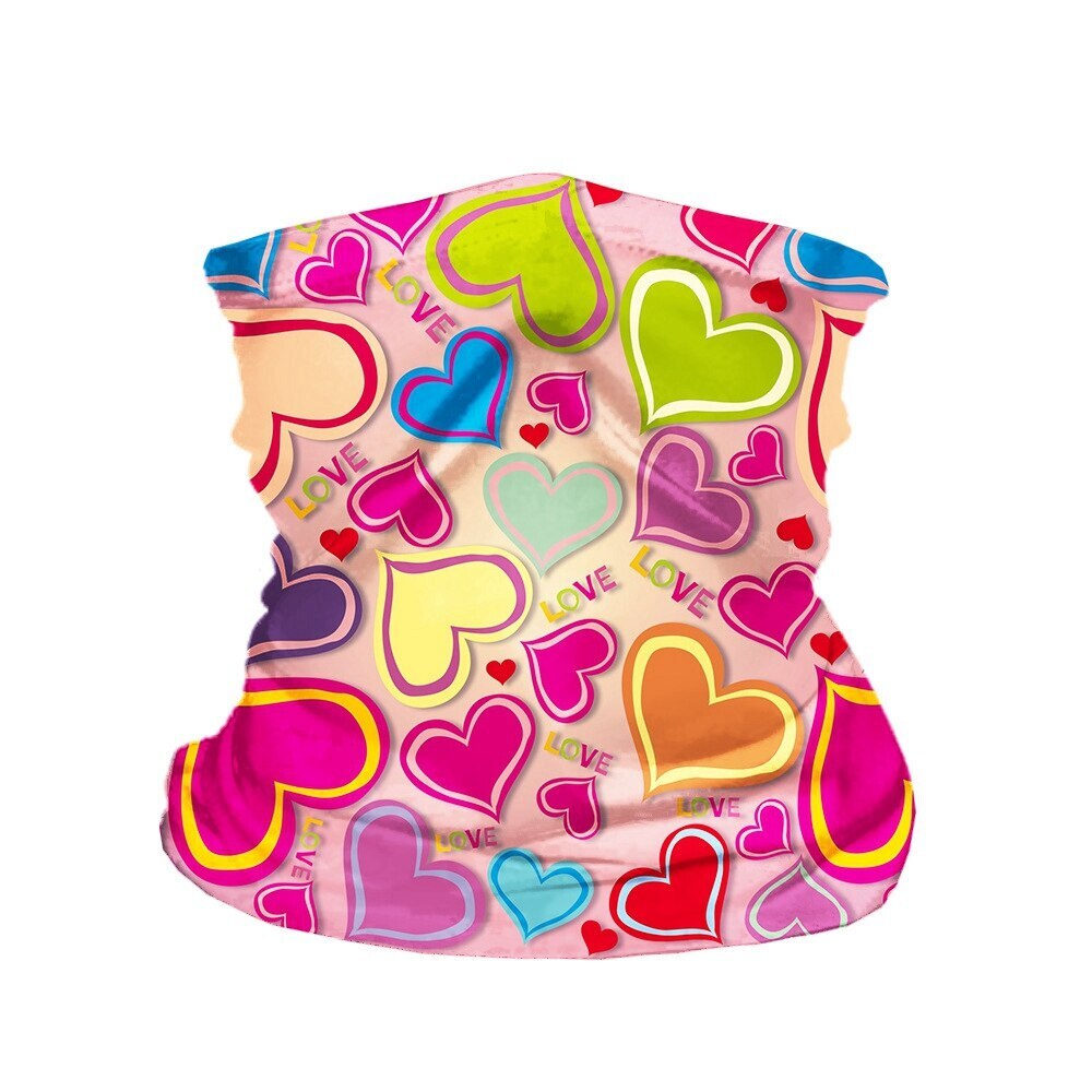 Gedruckt Elastische freundlicher Kopf Gesicht Hals Gamasche Rohr Bandana Schal draussen Sport Radfahren Zubehör Halbe Gesicht Schals: 1