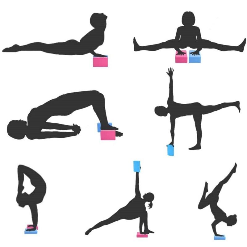 Yoga blok og yoga rem combo sæt pilates yoga bælte yoga klods formende sundhedstræning tilbehør