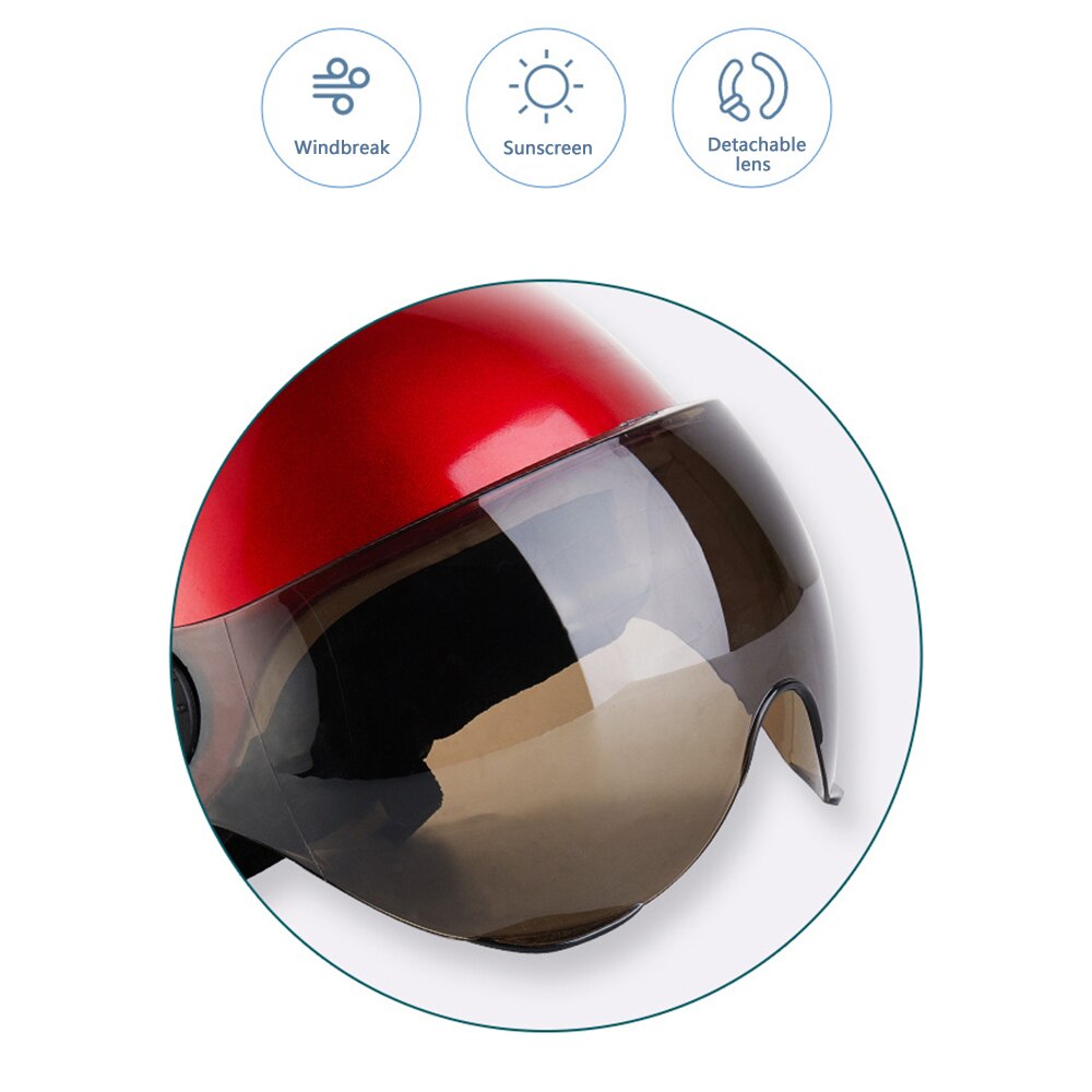 Casco protector solar ASB para vehículo eléctrico, Material anticolisión, adecuado para Scooters, motocicletas