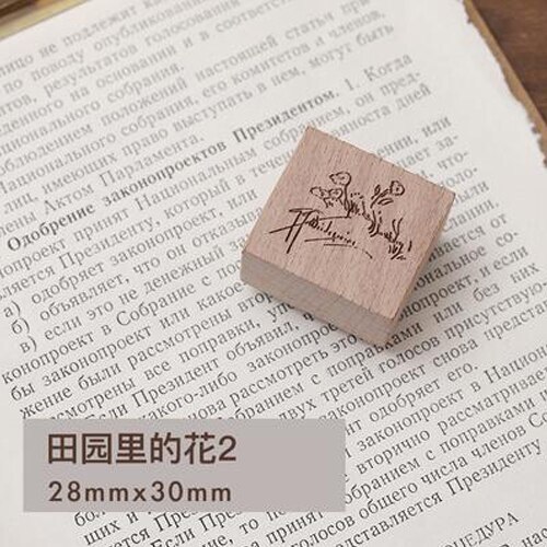 1Pcs Gedichten In De Pastorale Serie Vintage Rubberen Afdichting Leuke Hout Clear Postzegels Diy Scrapbooking Decoratie Journal Levert: 06