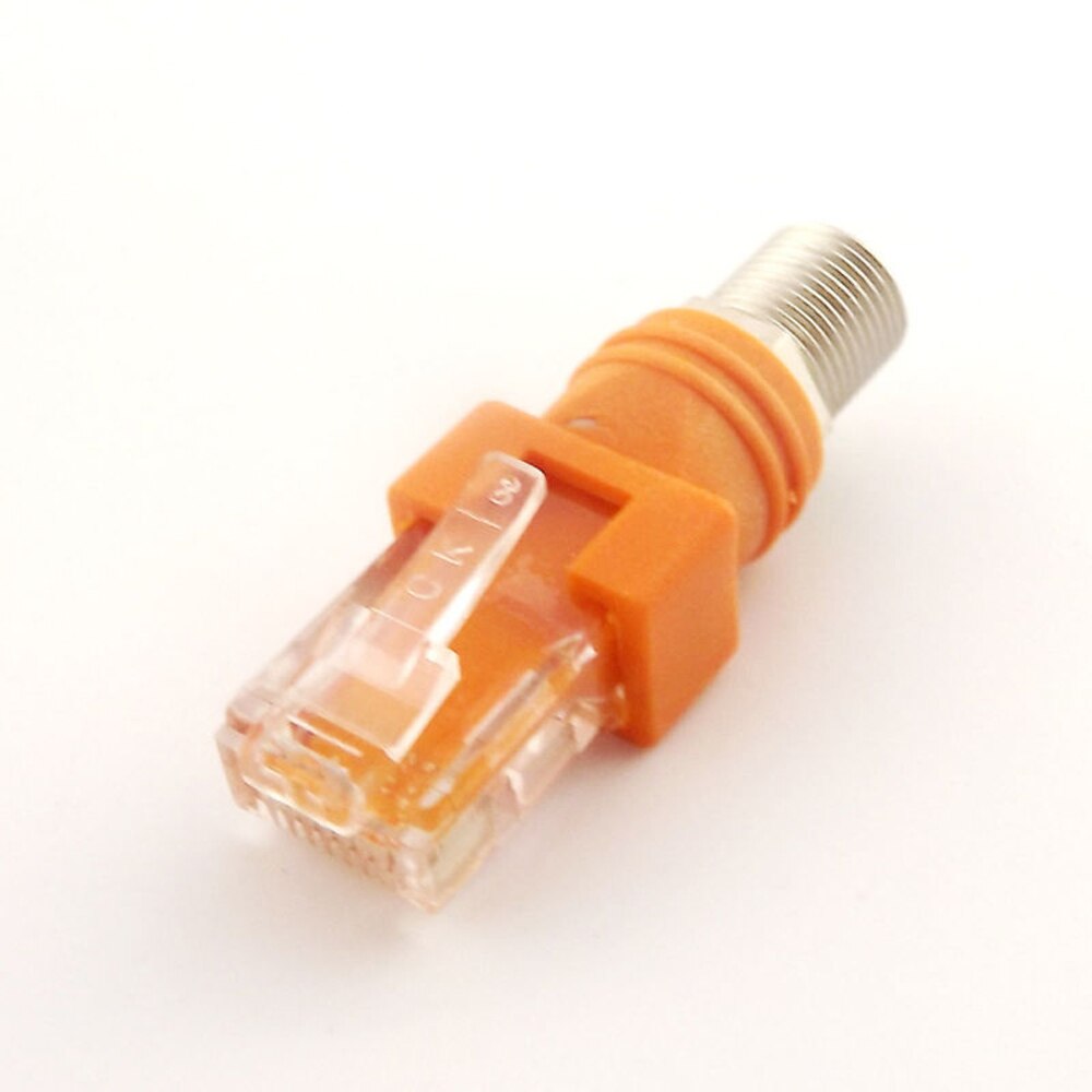 Eightwood 5Pcs F Om RJ45 Coax Coax Barrel Koppeling Rf Coaxiale Adapter Connector