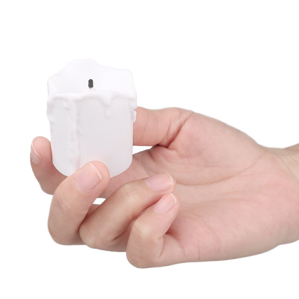 24Pcs LED Tea Light Candles Flameless Smokeless Warm White Pillar Lamp For Wedding Anniversary Birthday Christmas Decor