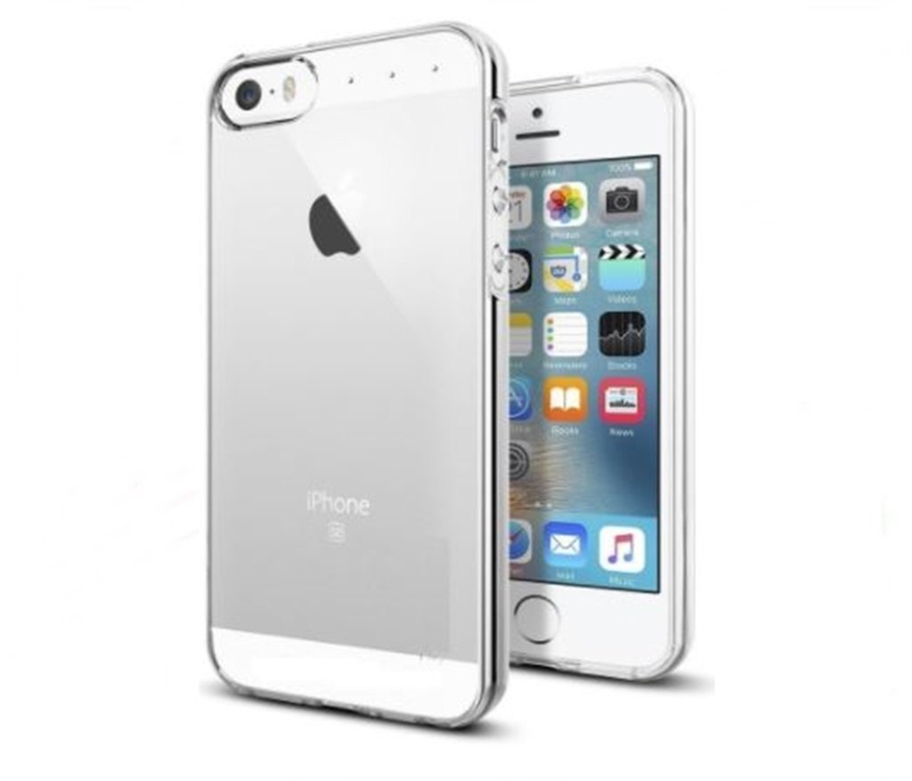 funda IPHONE SE / 5 / 5S transparente estuche case gel tpu accesorios del teléfono móvil: Default Title