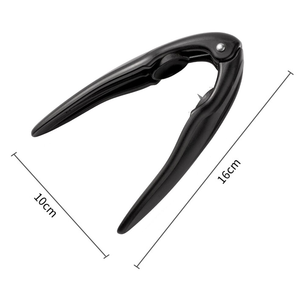 PP Chestnut Nuts Opener Clip Sheller Quick Nuts Stainless Steel Cracker Walnut Opening Tools Practical Gadgets: Black