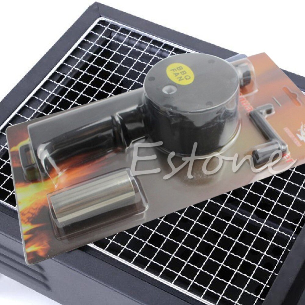 1pc BBQ Ventilator Ventilator Aangezwengeld Outdoor Picknick Camping BBQ Blower Barbecue Fire goede