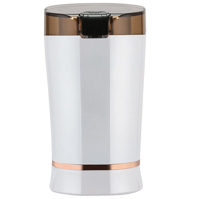 Elektryczny Pulverizer ziarna kawy nakrętki suche młynek przenośne ziarna zbóż frezarka robić kuchni biura: biały