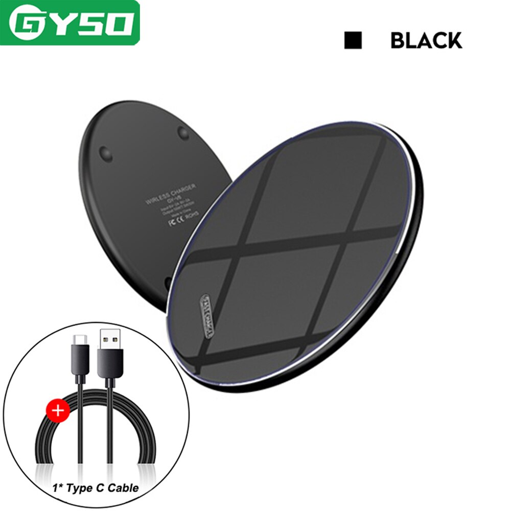 40W qi wireless charger For Xiaomi mi 9 Samsung S8 Fast Charging pad For iPhone 13 12 11 Pro MAX Mobile Phones Wireless charging: 40W Black
