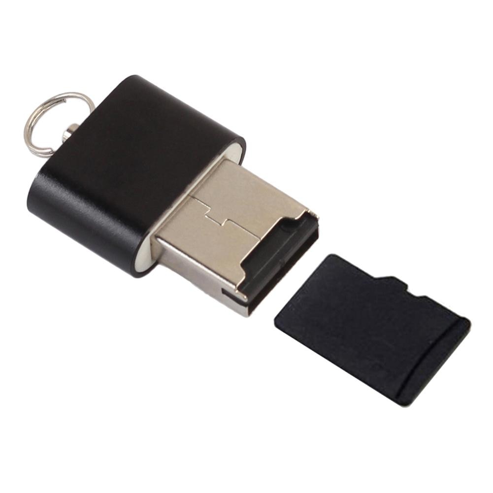 Ultra-Dunne Mini Aluminium 480 Mbps Usb 2.0 T Flash Tf Micro Sd Memory Card Reader Adapter