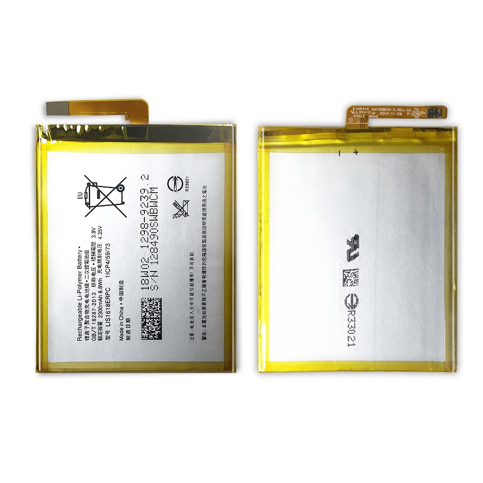 2300mAh LIS1618ERPC Ersatz Telefon Batterie für SONY Xperia XA F3111 E5 F3116 F3115 F3311 F3112 F3313 Batterien