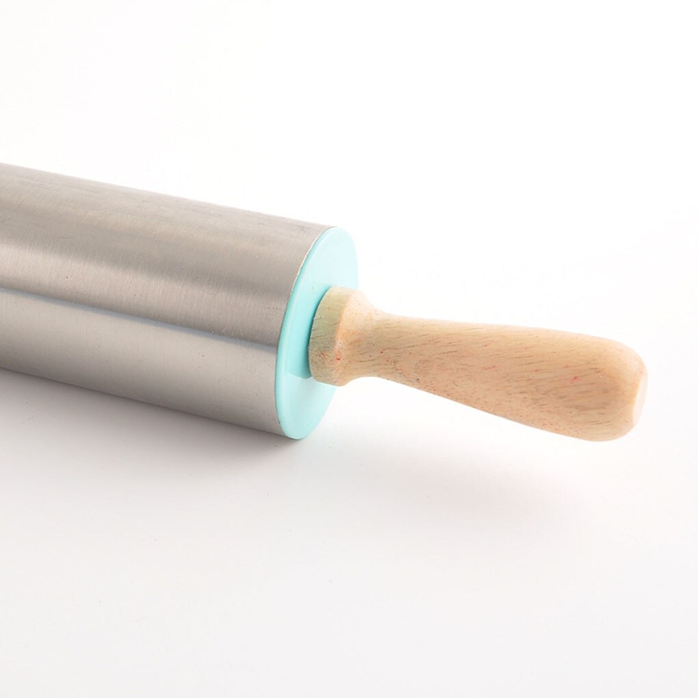 Stainless Steel Roller Rolling Kitchen Cookie Pastry Pasta Pizza Bakery Dough Roller Cooking Baking Tool