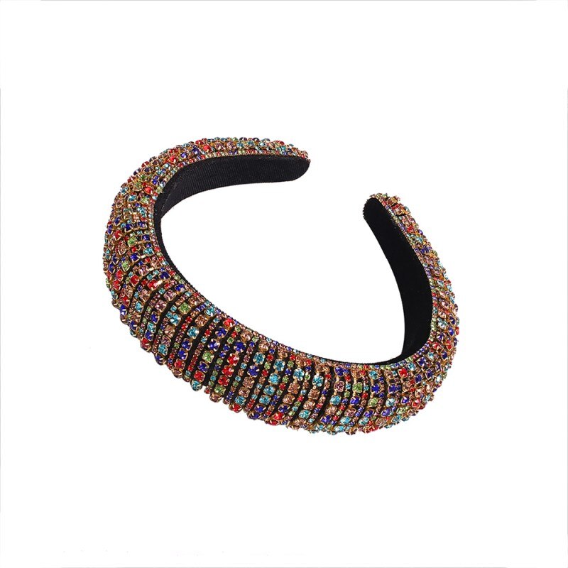 Mulheres coroa bandana menina senhoras strass hairbands cristal cheia hoop cabelo headwear festa de casamento acessórios para o cabelo ornamentos: 3
