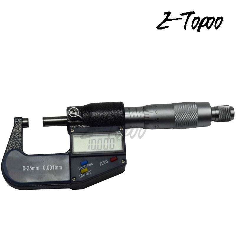 Digital Micrometer 0-25mm 0.001mm Metric/Inch Electronic Outside Micrometro Carbide Tip