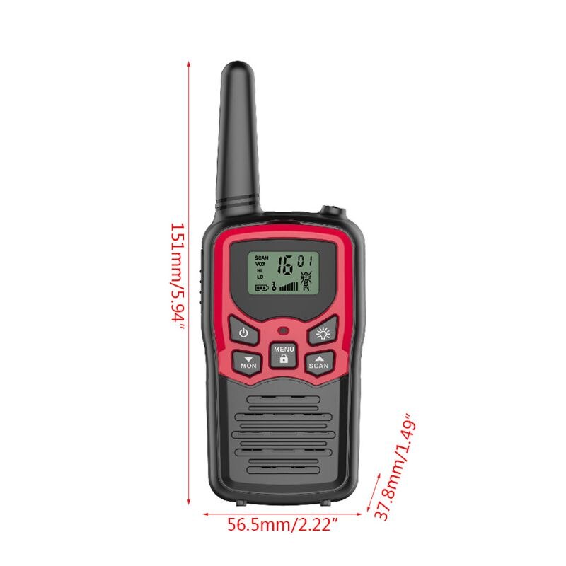 Walkie Talkies Voor Volwassenen Lange Bereik 6 Pack 2-Way Radio Tot 5 Miles Range In