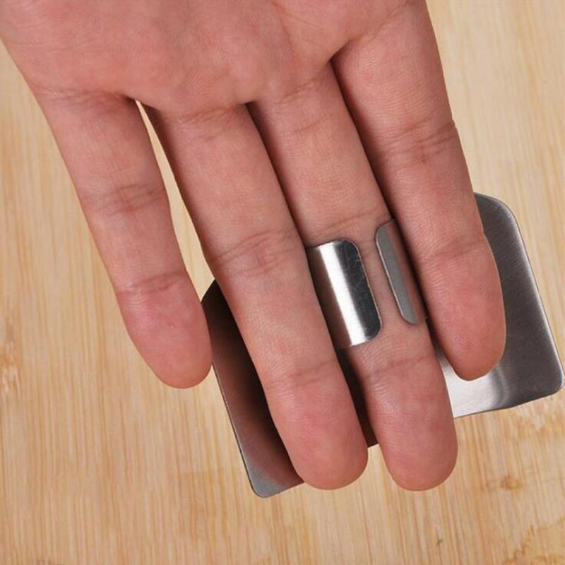 1 Pièces En Acier Inoxydable Protège-doigts Doigt Coupé À La Main Protège-Main Couteau Coupe Doigt Protection Outil Cuisine Couteaux Et accessoires