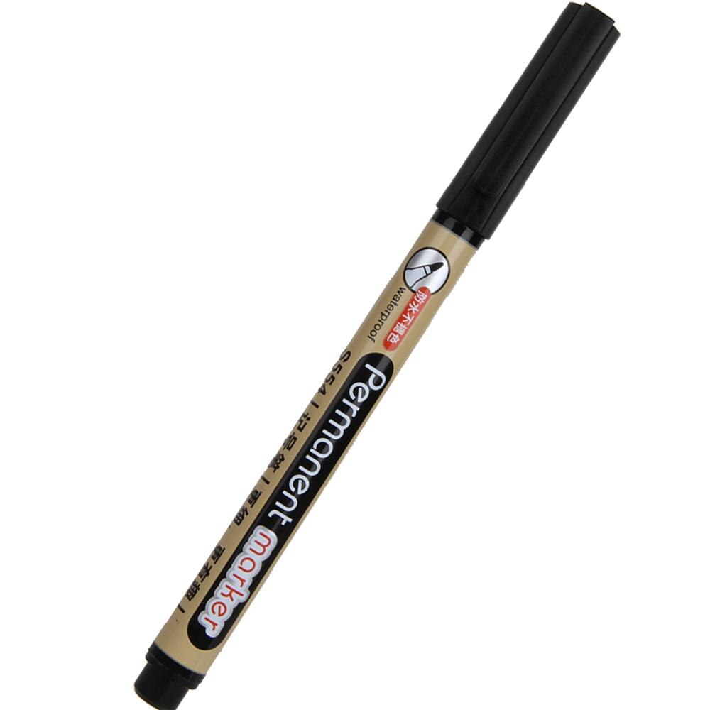 1pc Schnell Trocken Wasserdichte dauerhaft Öl Marker Stifte Für Reifen CD Stoff Zeichnung Unterschrift Gruß Karte Kalligraphie Graffiti Stift: Schwarz