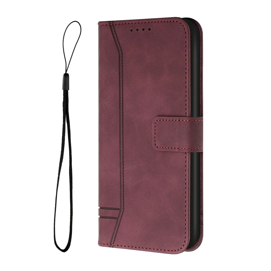 Funda de teléfono MotoG50 para Motorola Moto G50 5G MotorolaG50 G MotoG 50, funda tipo billetera con soporte, fundas de cuero con ranuras para tarjetas, funda Coque: ABS / Rojo