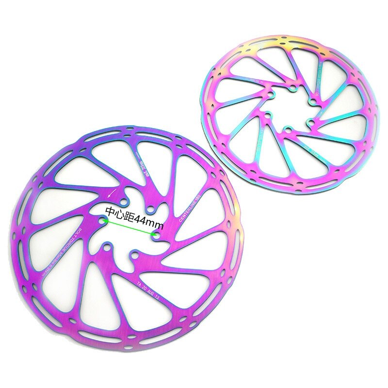 Rotor de frein à disque hydraulique de vtt coloré, ligne centrale, 160/180/203mm, arc-en-ciel, pour Sram