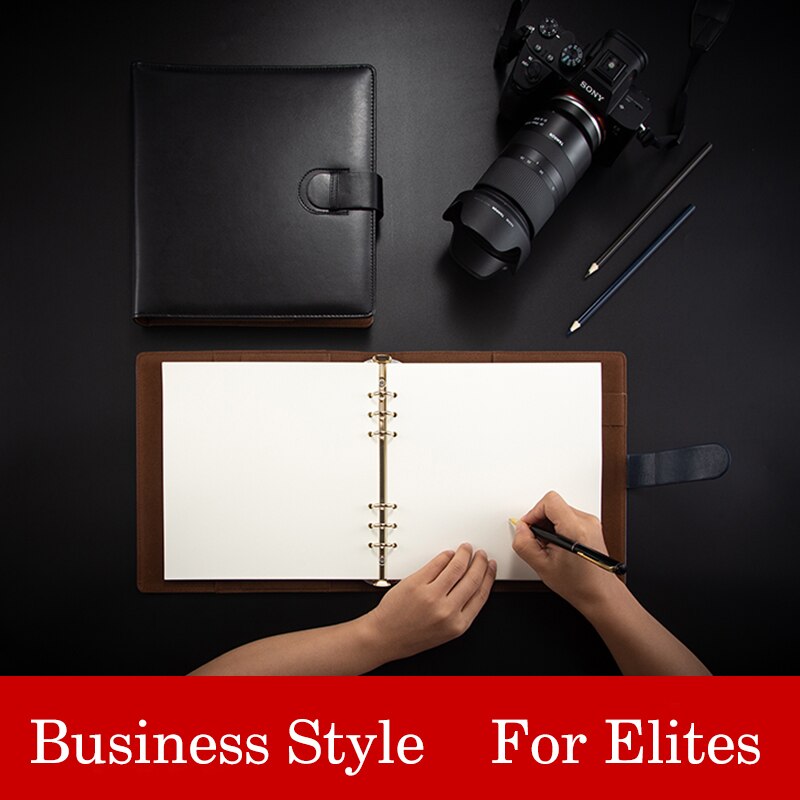 Business A5 Square PU Leather Hardcover Waterproof Blank Journal Diary Notebooks Planner Sketchbook For Drawing