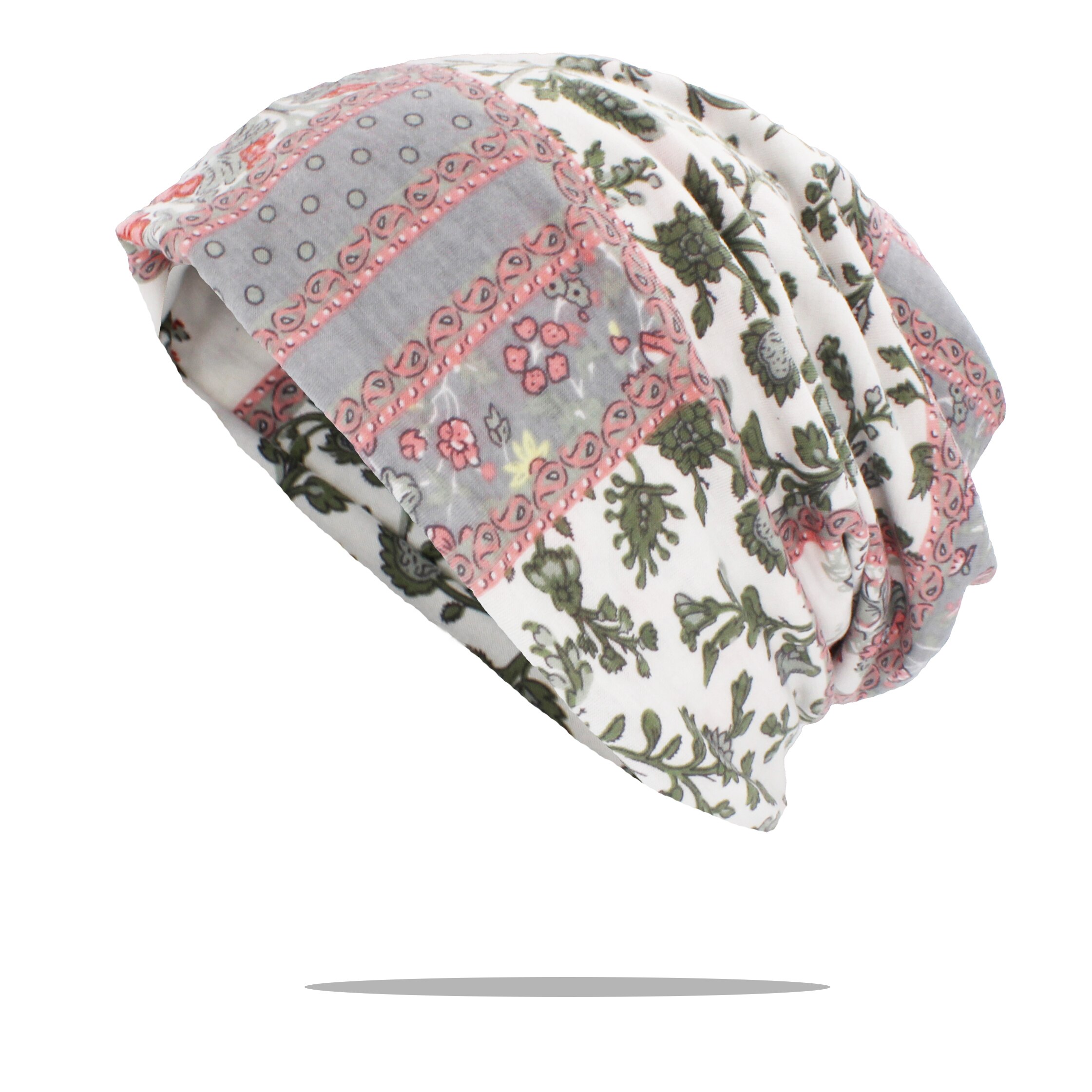 Lovingsha vinter høst kvinner lue blomster tenåring voksne menn multifunksjon tynt skjerf skullies luer jente vintage cap  ht165: 9