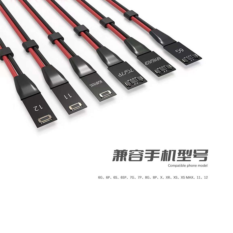 2 arten von stromkabeln für iphone 6g , 6s , 6p 6sp 7, 8 plus 18 x, xs,  xr 11, 12 pro max, 12 mini, ultra soft dc-netzteil-bootkabel