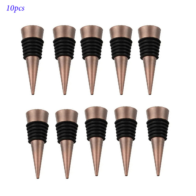 Zinc Alloy Wine Bottle Stopper Rubber Wine Stoppers Reusable Bottle Stoppers for Kitchen, Bar, , Party, Wedding: Beige