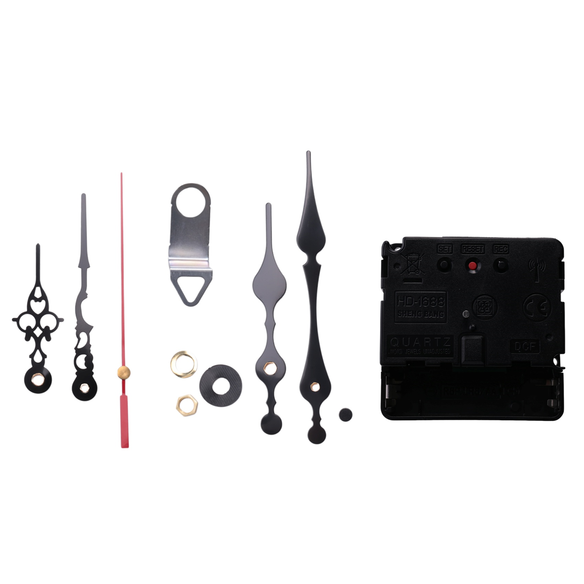 Radiogestuurde Stille Diy Klok Bewegingsmechanisme Kit Dcf Signaalmodus Dcf Met 2 Sets Handen Reparatie Vervanging