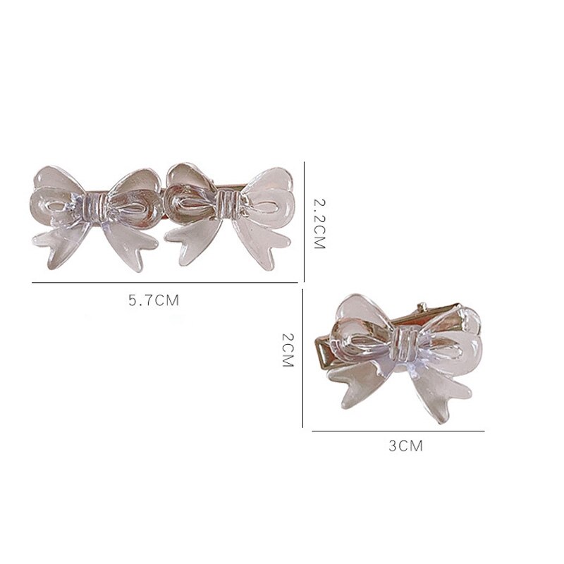 Pinzas pequeñas transparentes para el pelo para niña, accesorios para el cabello, minigarra transparente para el pelo para niña, 3CM, 1 Uds.