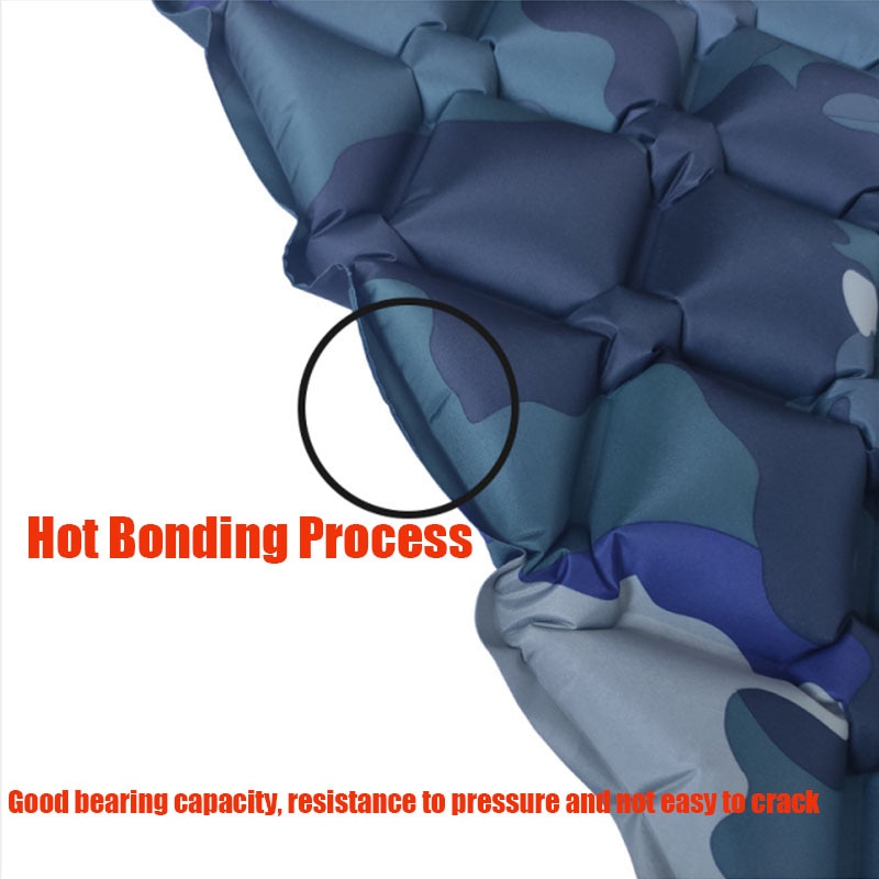 Innovative Sleeping Pad Fast Filling Air Bag Camping Mat Inflatable Mattress with Pillow Life Rescue Cushion Pad Camping Bed