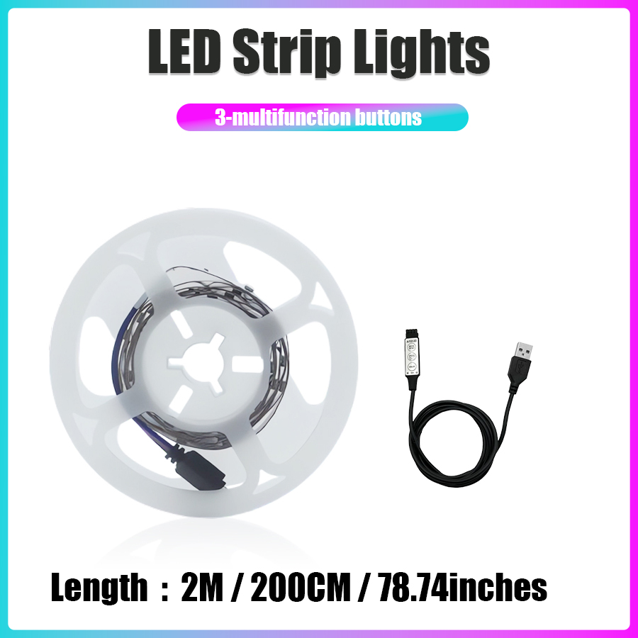 LED Strip Verlichting 1-20 m Muziek Sync RGB Led Strip Tape Verlichting voor Kamer Thuis Party Decoratie TV Backlight flexibele Lint: Emitting Color3