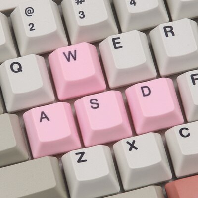 Capacitive Keyboard WASD PBT Keycaps Blue Pink Purple Red Yellow Green Color Game Keycaps For Topre Keyboard Replace Key Cap: keycap2